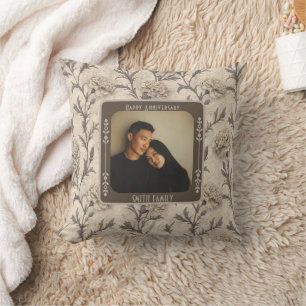 Cojín decorativo de Aniversario Boda de Padres Cla