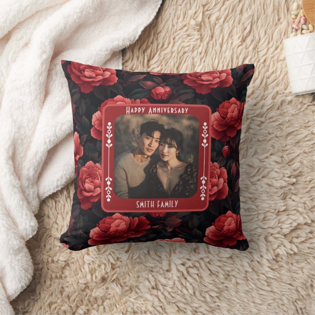 Cojín decorativo de aniversario romántico inspirad (Manta)