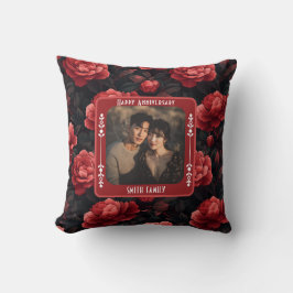 Cojín decorativo de aniversario romántico inspirad