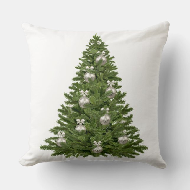 Cojín decorativo de árbol de Navidad (Anverso)