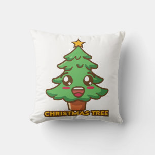Cojín decorativo de árbol de Navidad
