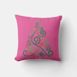 Cojín decorativo de árbol de Navidad