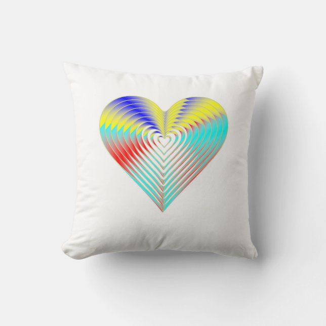 Cojín decorativo de arcoiris pegajoso (Anverso)