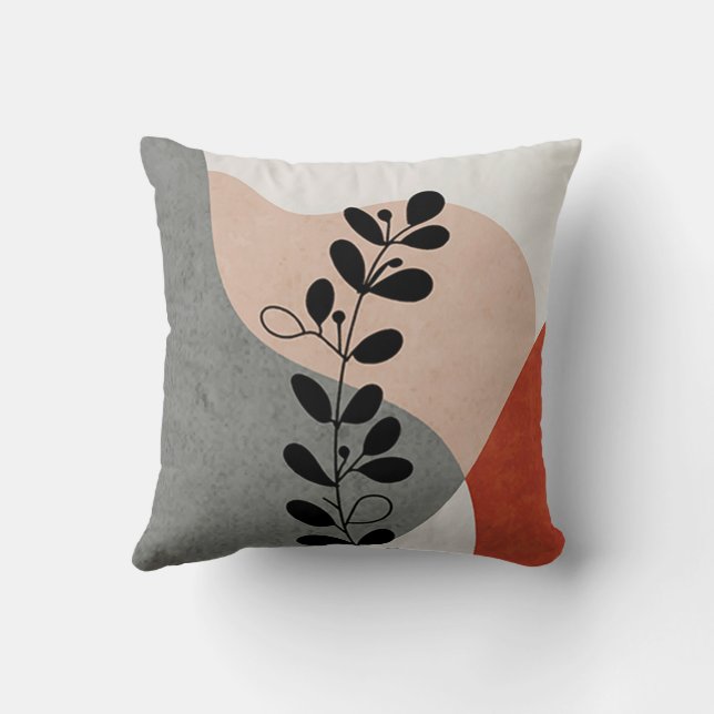 Cojín decorativo de arte abstracto moderno (Reverso )