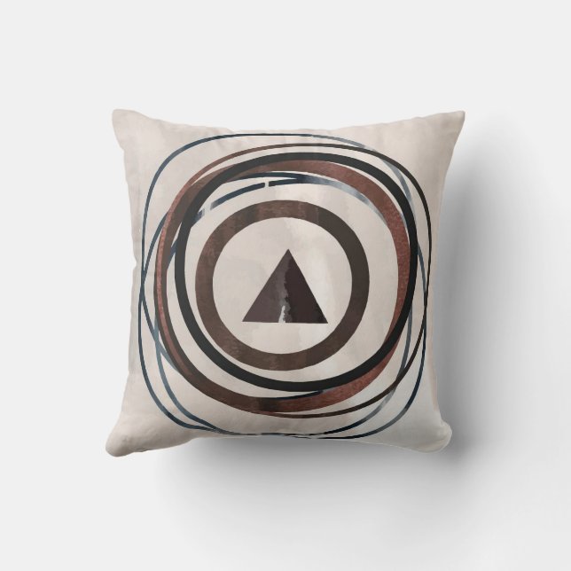 Cojín decorativo de arte abstracto moderno (Reverso )