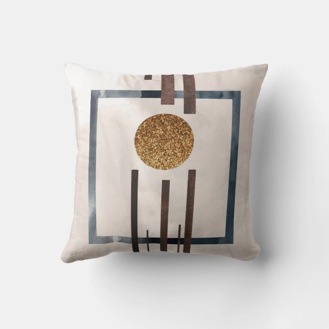 Cojín decorativo de arte abstracto moderno (Reverso )