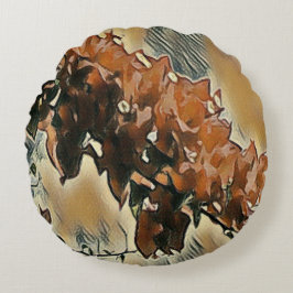 Cojín decorativo de arte de árbol Rosa