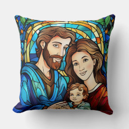 Cojín decorativo de Arte de Vidrio Manchado - Flor