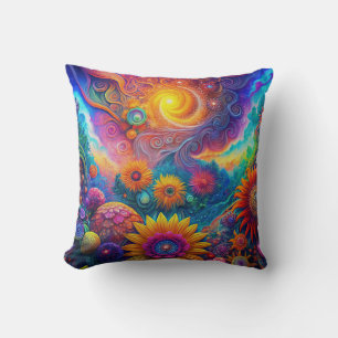 Cojín decorativo de arte hippie