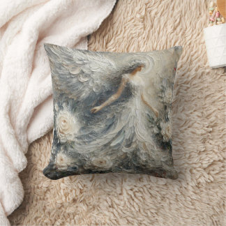 Cojín decorativo de arte Impasto Faux Relief Angel