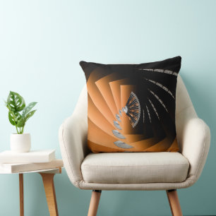 Cojín decorativo de arte Naranja Fantasm