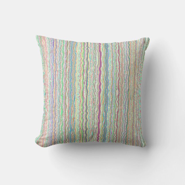 Cojín decorativo de arte pastel con Funda de crema (Anverso)