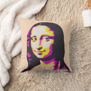 COJÍN DECORATIVO de ARTE POP de MONA LISA