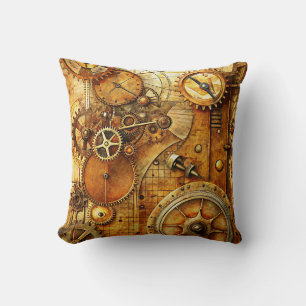 Cojín decorativo de arte Steampunk