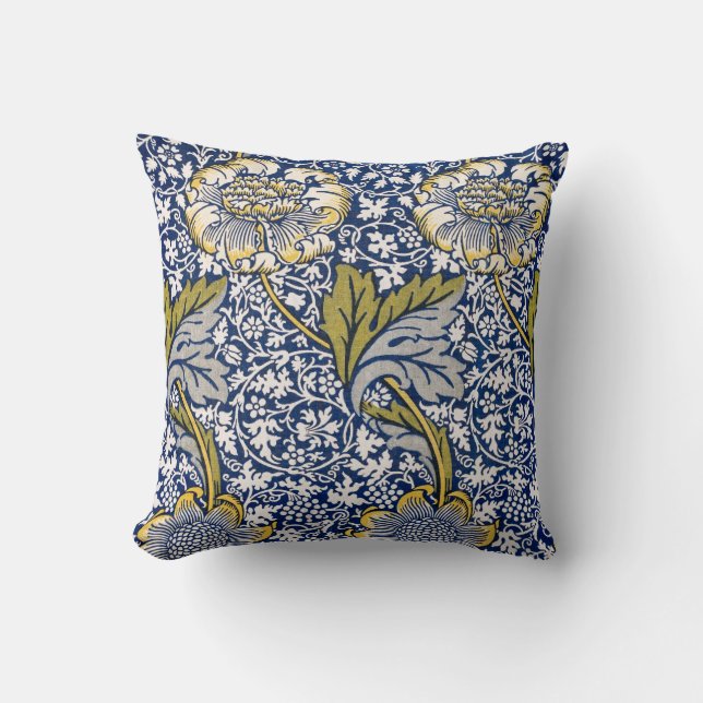 Cojín decorativo de Arte William Morris Kennet (Anverso)
