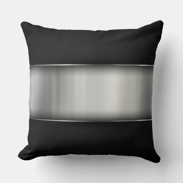 Cojín decorativo de aspecto metálico (Anverso)