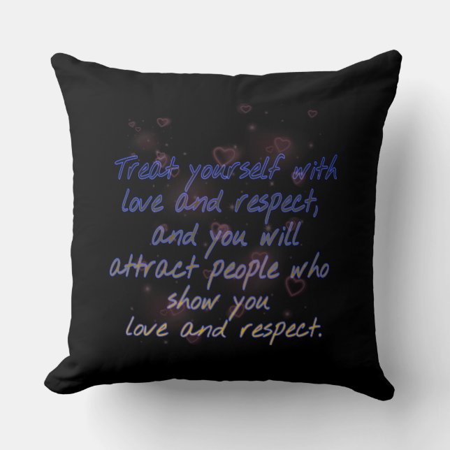 Cojín decorativo de autorespeto (Anverso)