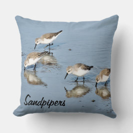 Cojín decorativo de Aves del Mar de Sandpiper