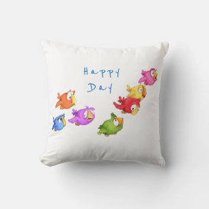 Cojín decorativo de aves voladoras - Personalizado