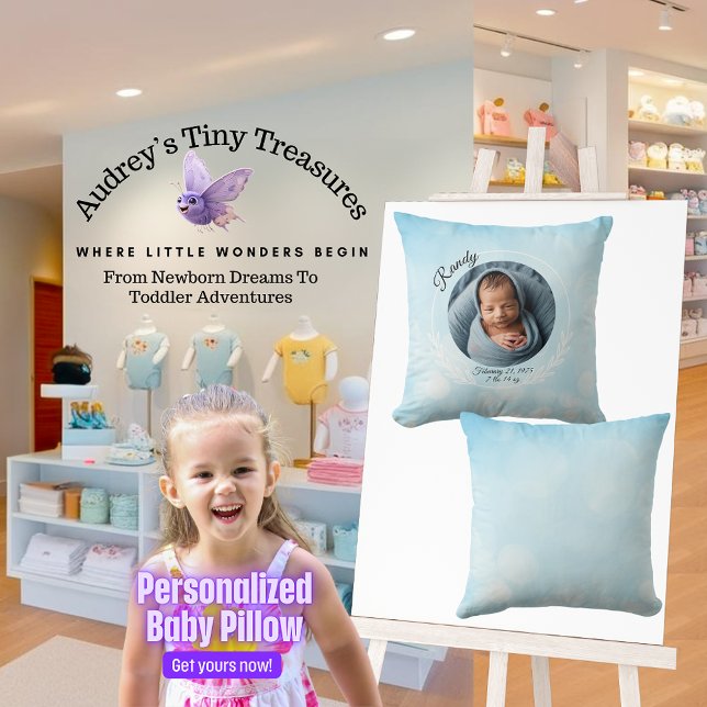 Cojín decorativo de Baby Boy personalizado (Subido por el creador)