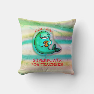 Cojín decorativo de ballena de café