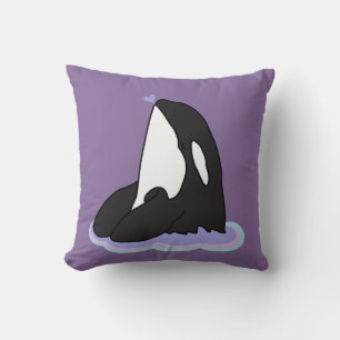 Cojín decorativo de ballenas asesino de Orca