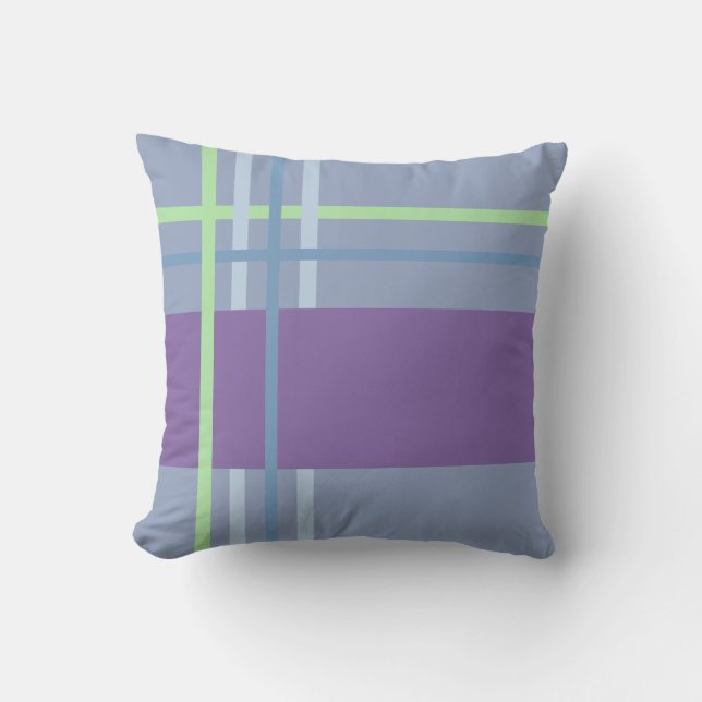 Cojín decorativo de bandas tejidas (Anverso)