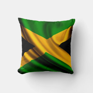 Cojín decorativo de Bandera de Jamaica