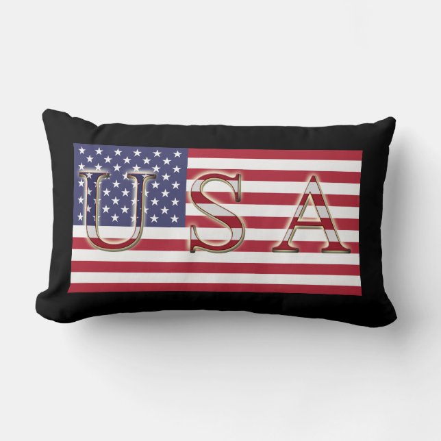 COJÍN DECORATIVO de bandera de los Estados Unidos (Anverso)