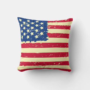 Cojín decorativo de bandera de los Estados Unidos