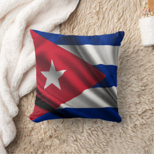 Cojín decorativo de Bandera Nacional de Cuba