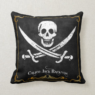 Cojín decorativo de Bandera Pirata Calico Jack Ra