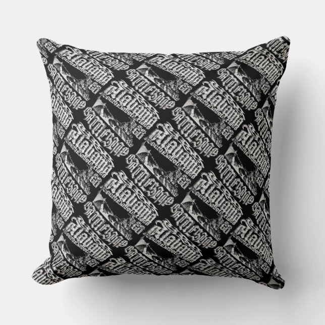 Cojín decorativo de Batalla Alabama (Anverso)