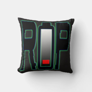 COJÍN DECORATIVO de batería RIP