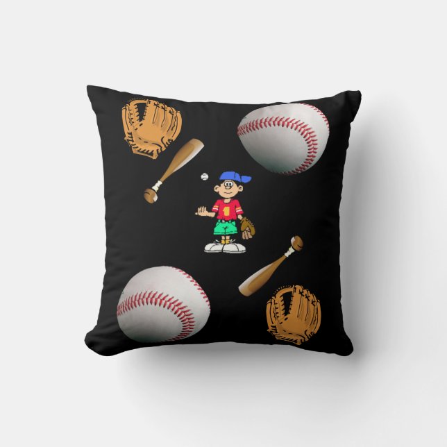 Cojín decorativo de Béisbol (Anverso)