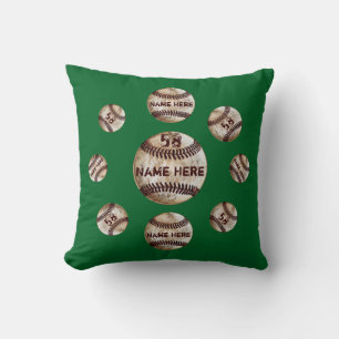 Cojín decorativo de béisbol personalizado, aspecto