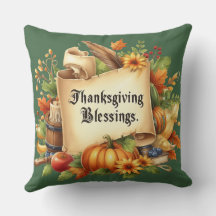 Cojín decorativo de Bendición de Gracias