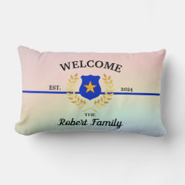 Cojín decorativo de bienvenida de la delgada insig