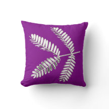 Cojín decorativo de bifurcación de hojas de árbol 