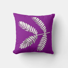 Cojín decorativo de bifurcación de hojas de árbol 