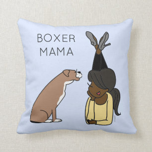 Cojín decorativo de Boxer Mama Personalizado