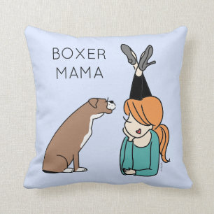 Cojín decorativo de Boxer Mama Personalizado