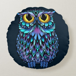 Cojín decorativo de búho de Mandala