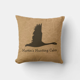 Cojín decorativo de cabina de caza de ganso volado