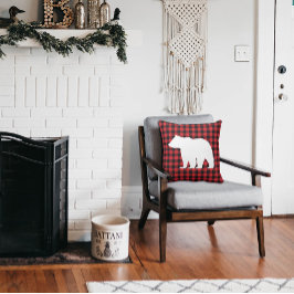 Cojín decorativo De Cabina De Oso Rústico Tapado D