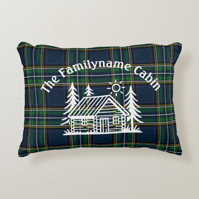 Cojín decorativo de cabinas personalizado (Anverso)