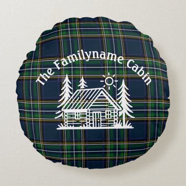 Cojín decorativo de cabinas personalizado (Anverso)