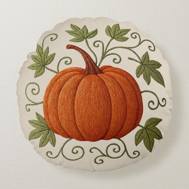 Cojín decorativo de calabaza (Anverso)