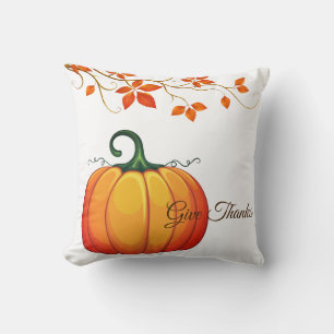 Cojín decorativo de calabaza de cosecha de otoño