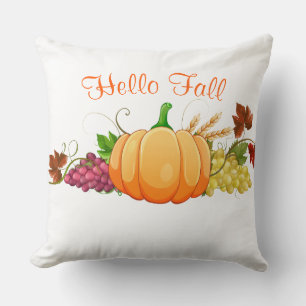 Cojín decorativo de calabaza de cosecha de otoño